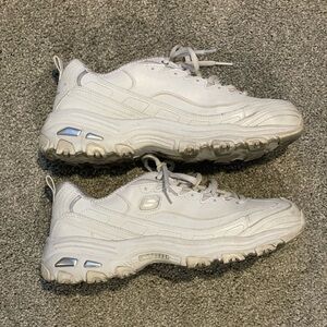 Skechers White Athletic Sneakers